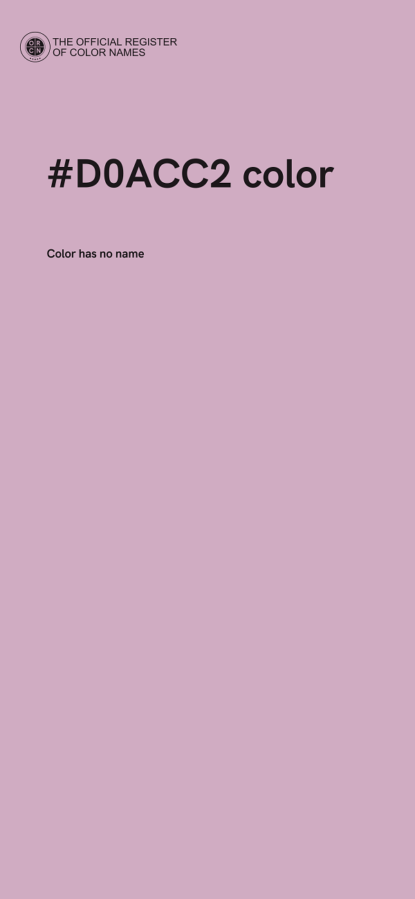#D0ACC2 color image