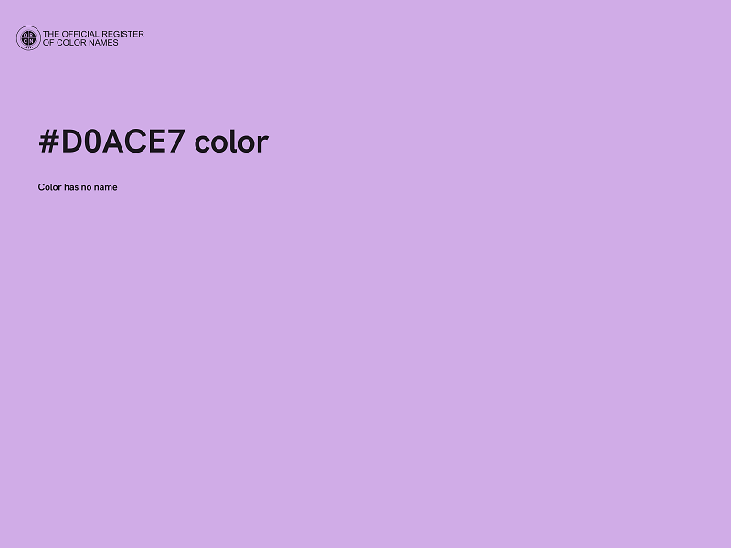 #D0ACE7 color image