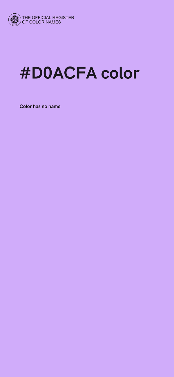 #D0ACFA color image