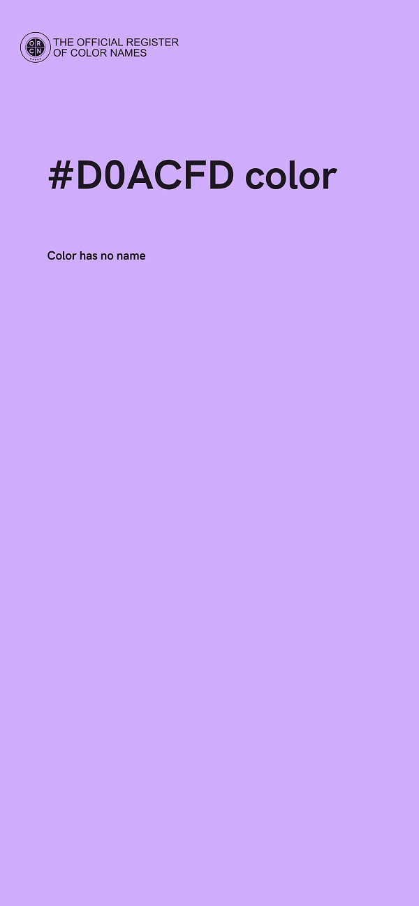 #D0ACFD color image