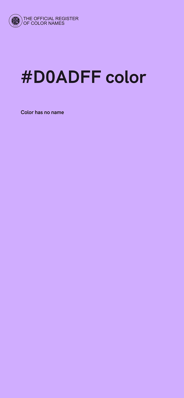 #D0ADFF color image