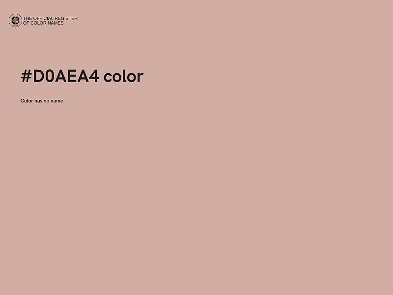 #D0AEA4 color image