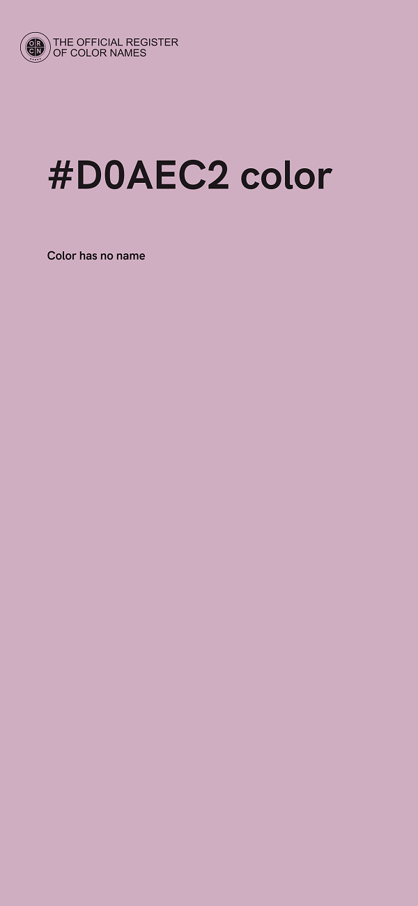 #D0AEC2 color image