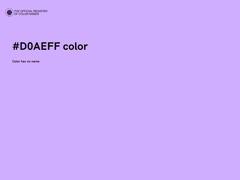 #D0AEFF color image