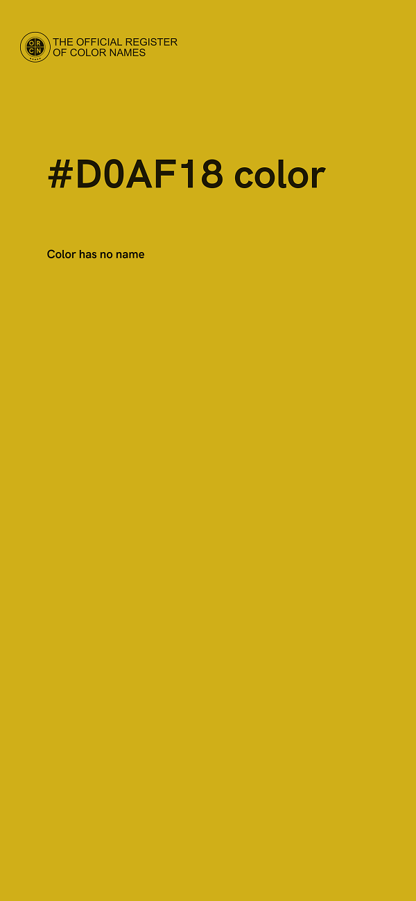 #D0AF18 color image