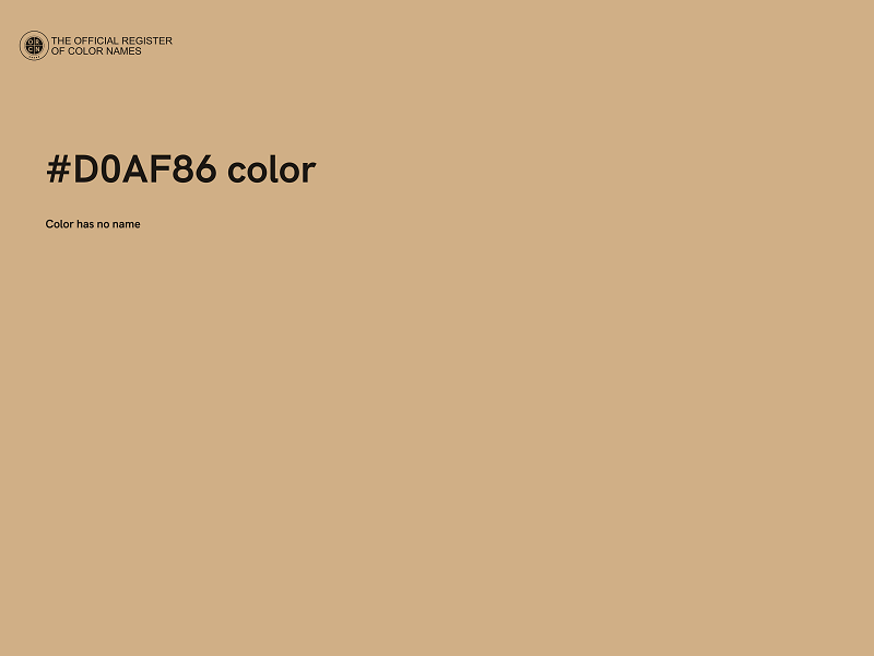 #D0AF86 color image