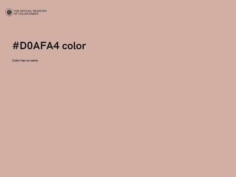 #D0AFA4 color image