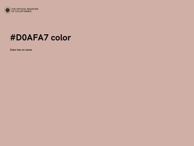 #D0AFA7 color image