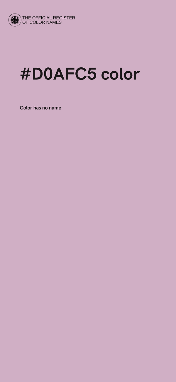 #D0AFC5 color image