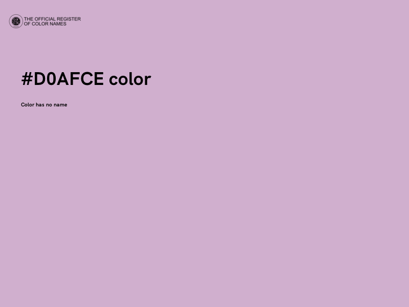 #D0AFCE color image