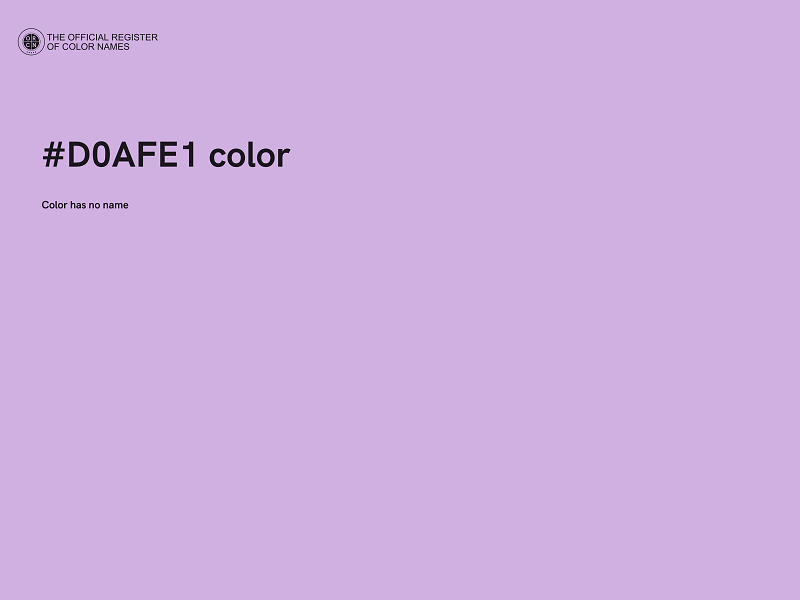 #D0AFE1 color image