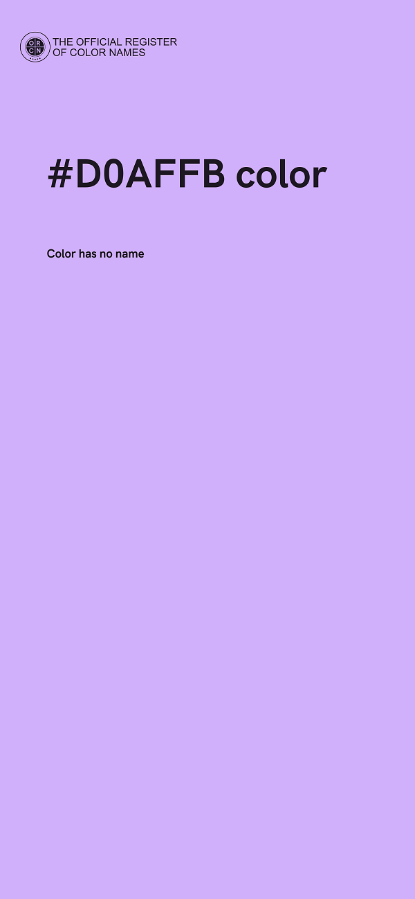 #D0AFFB color image
