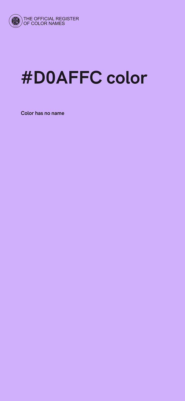 #D0AFFC color image
