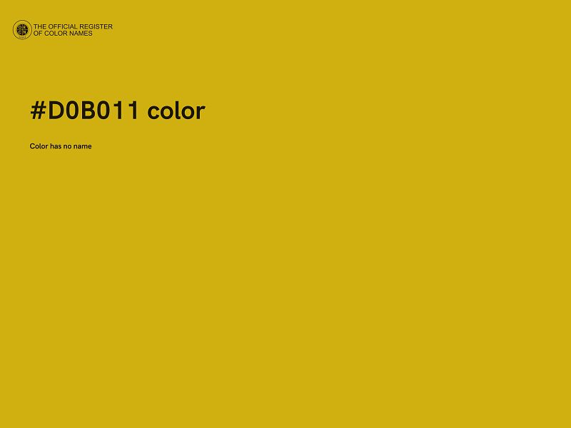 #D0B011 color image