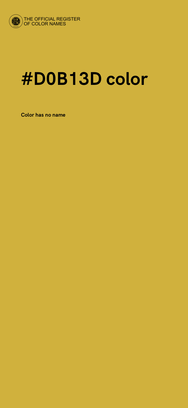 #D0B13D color image