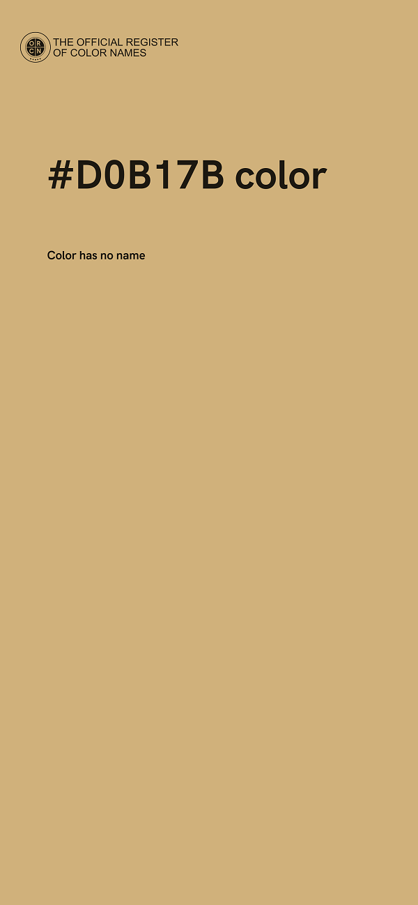 #D0B17B color image
