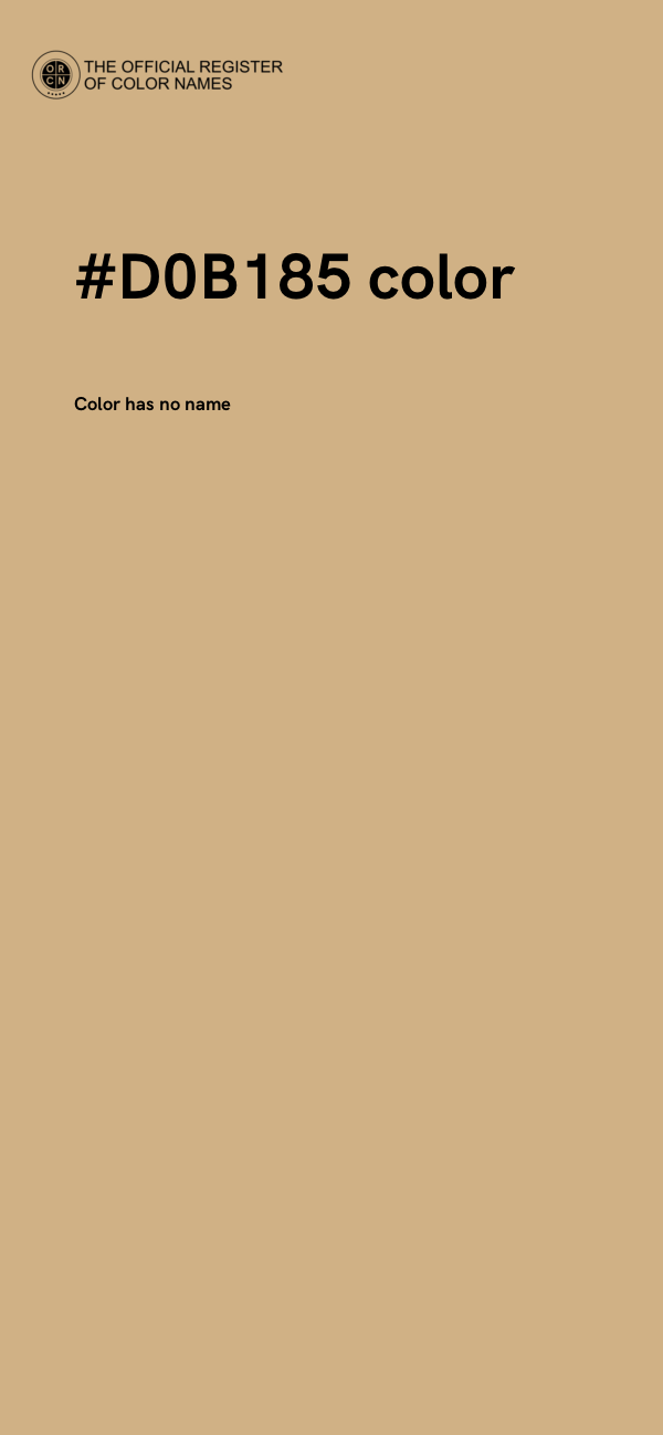 #D0B185 color image