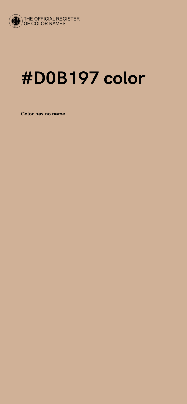 #D0B197 color image
