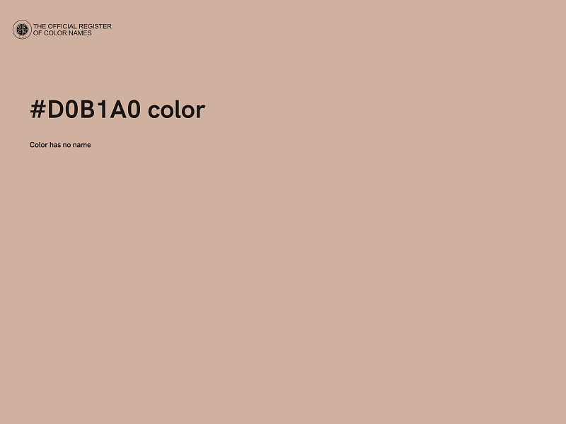 #D0B1A0 color image