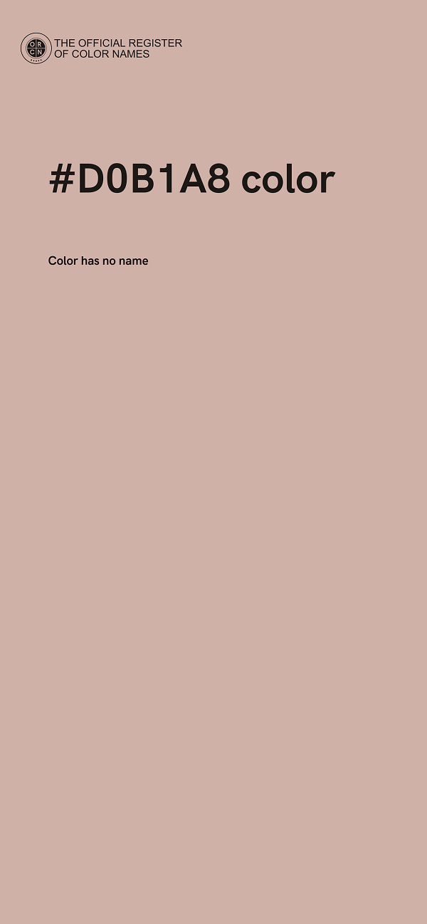 #D0B1A8 color image