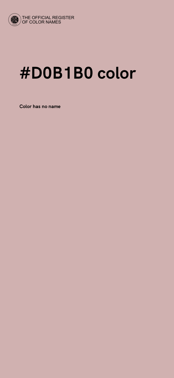 #D0B1B0 color image