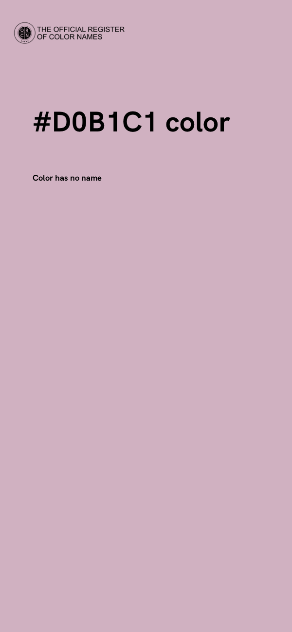 #D0B1C1 color image