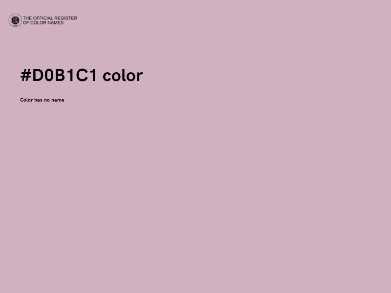 #D0B1C1 color image