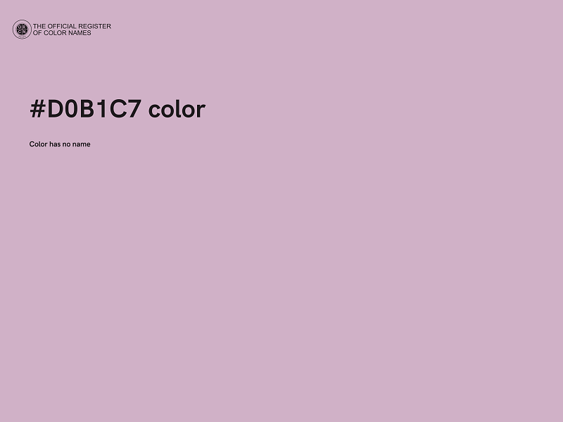 #D0B1C7 color image