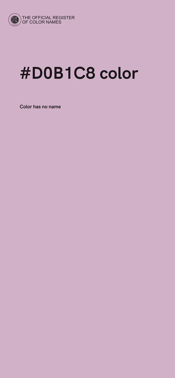 #D0B1C8 color image