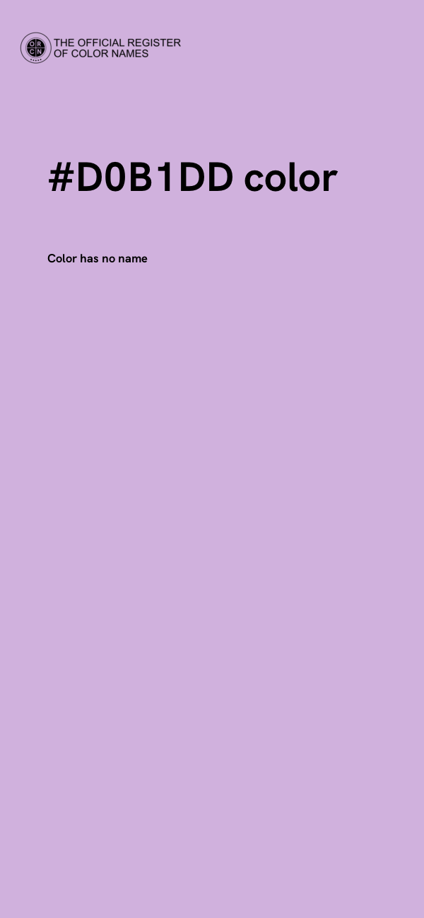 #D0B1DD color image