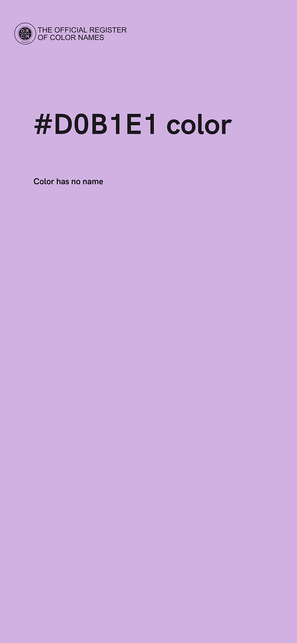 #D0B1E1 color image