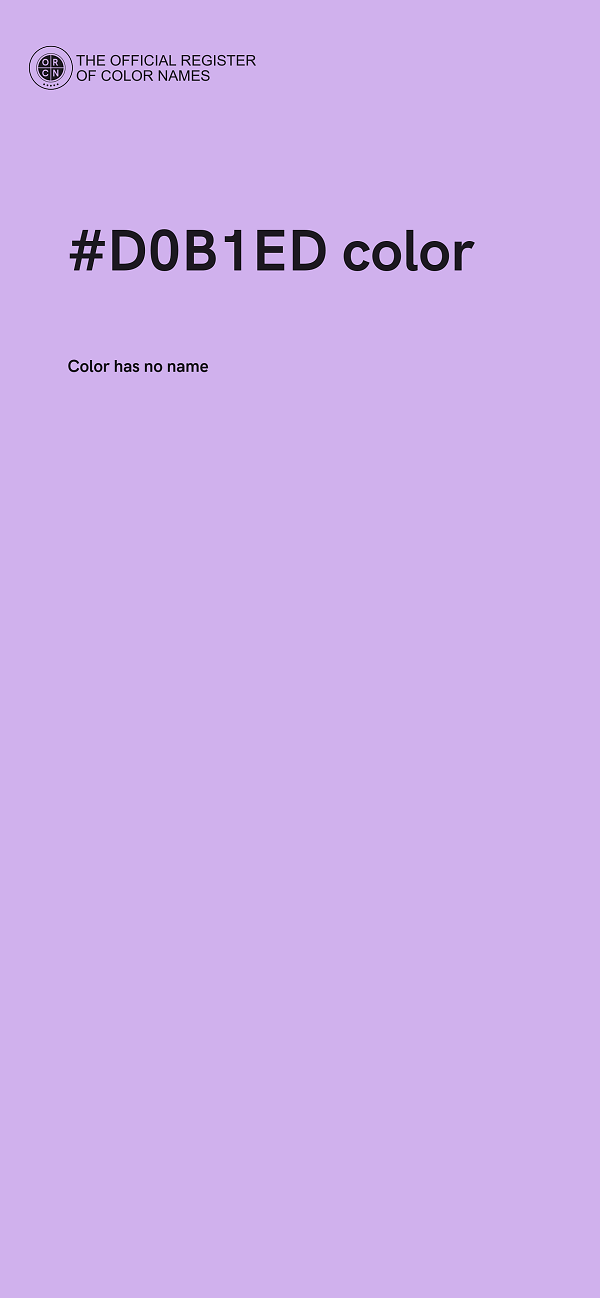 #D0B1ED color image