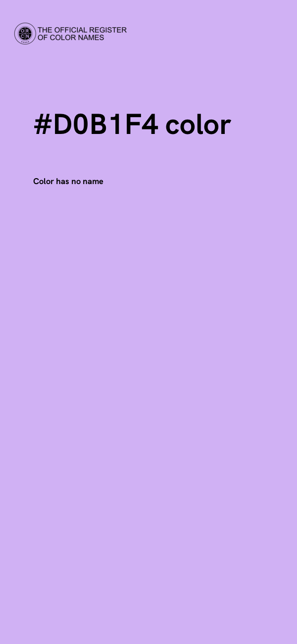 #D0B1F4 color image