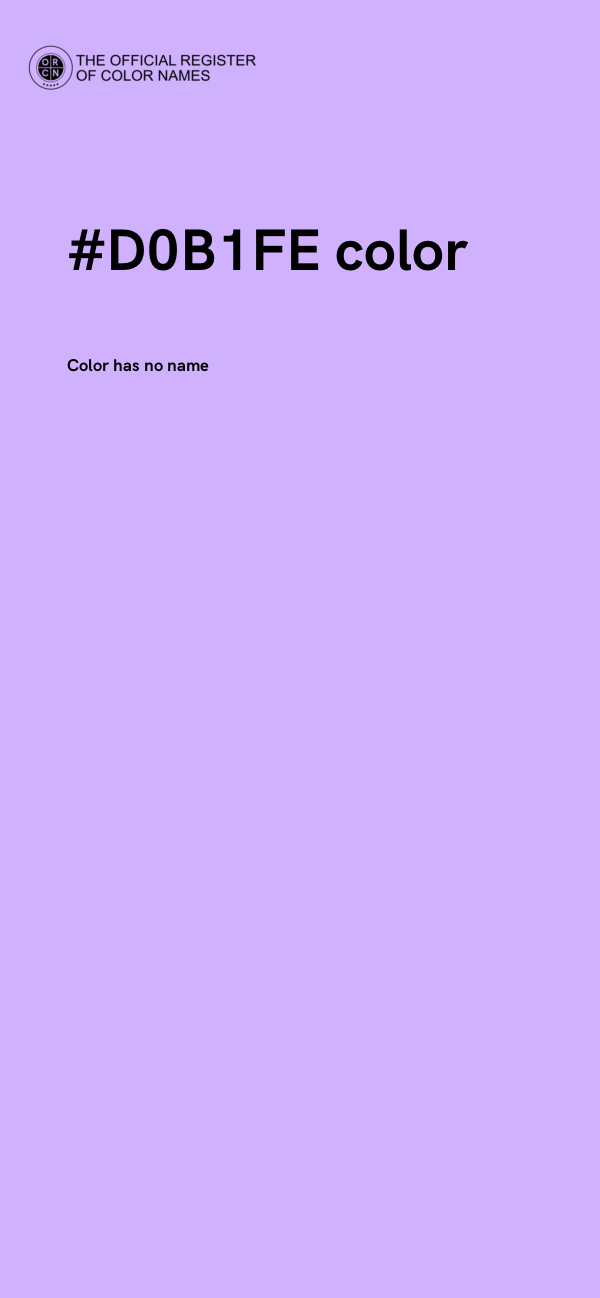 #D0B1FE color image