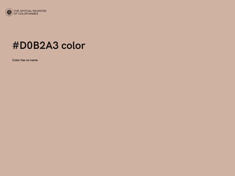 #D0B2A3 color image