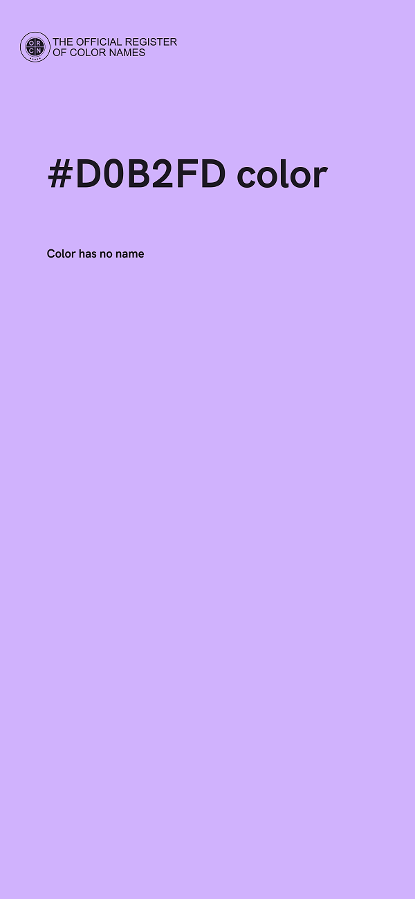 #D0B2FD color image