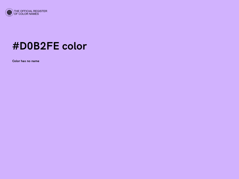 #D0B2FE color image