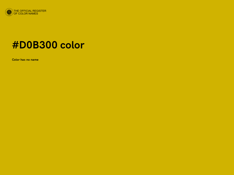 #D0B300 color image