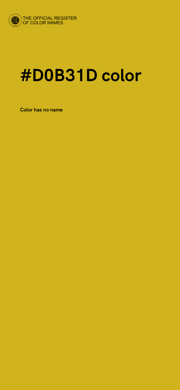 #D0B31D color image