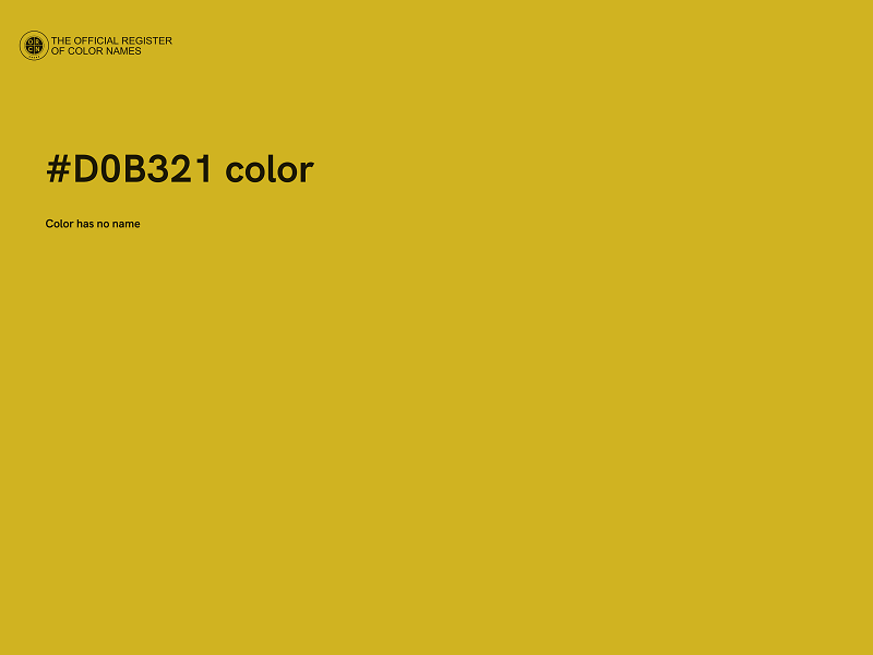 #D0B321 color image