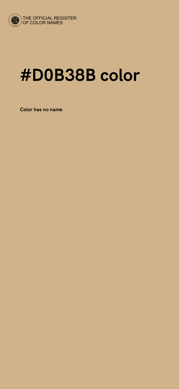 #D0B38B color image