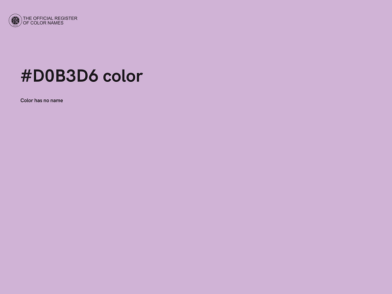 #D0B3D6 color image