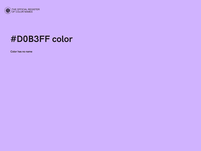 #D0B3FF color image