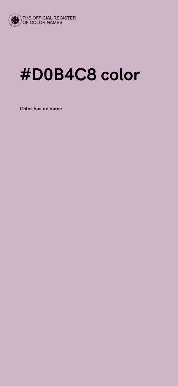 #D0B4C8 color image