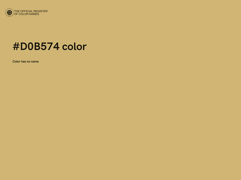 #D0B574 color image