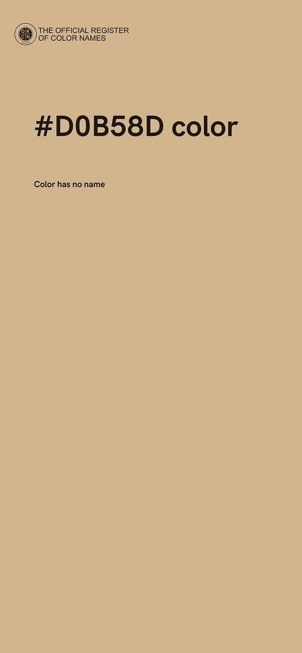 #D0B58D color image
