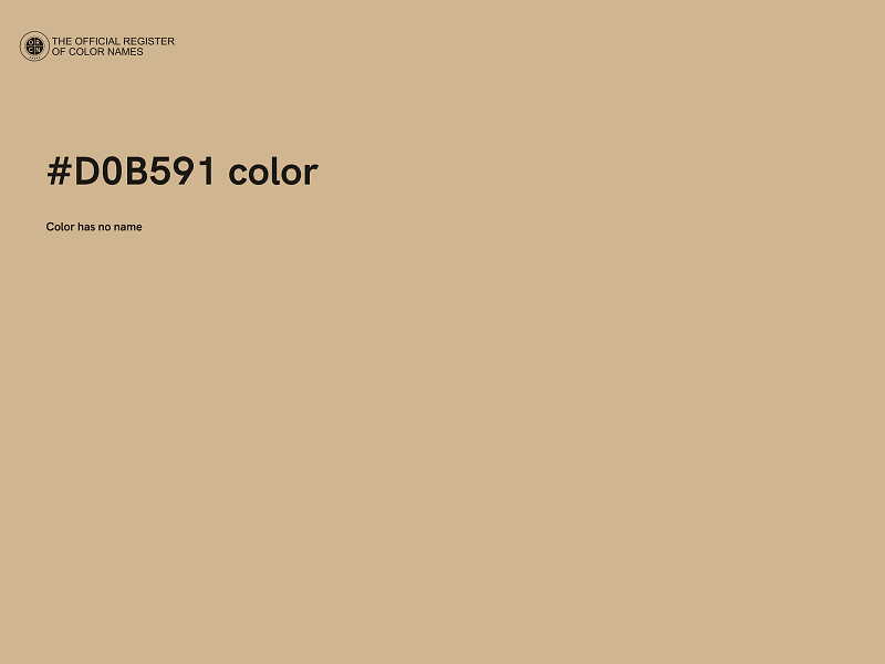 #D0B591 color image