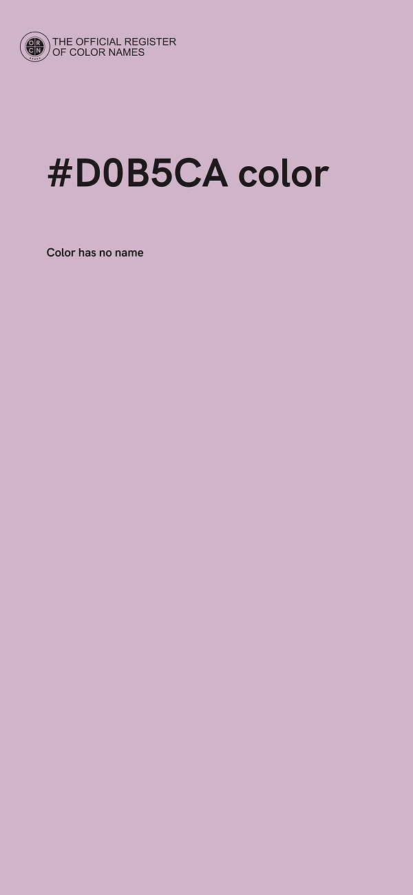 #D0B5CA color image