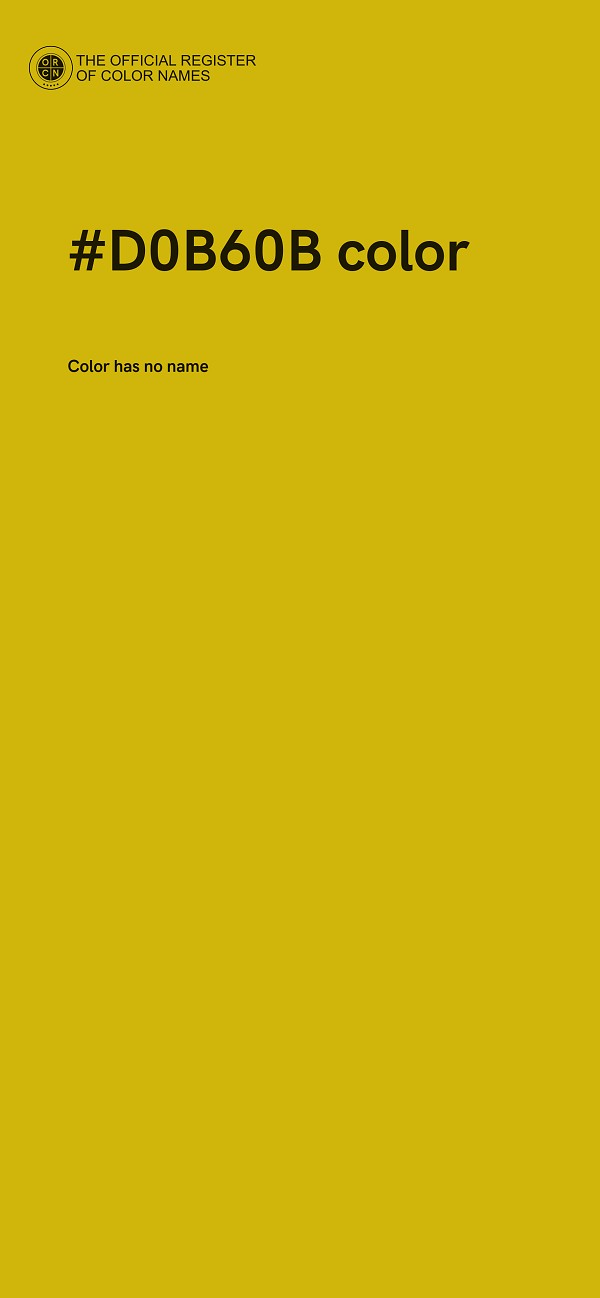 #D0B60B color image