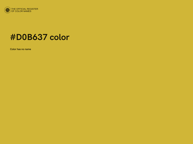 #D0B637 color image